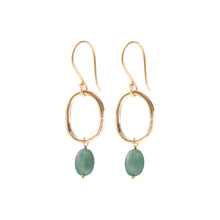 Load image into Gallery viewer, Earrings Graceful Aventurine Gold
