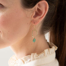 Load image into Gallery viewer, Earrings Graceful Aventurine Gold
