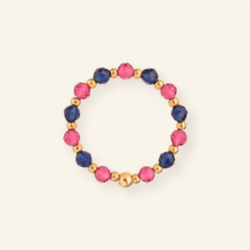 Ring Navy Magenta