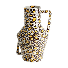 Afbeelding in Gallery-weergave laden, Handgeschilderde vaas Leopard - large
