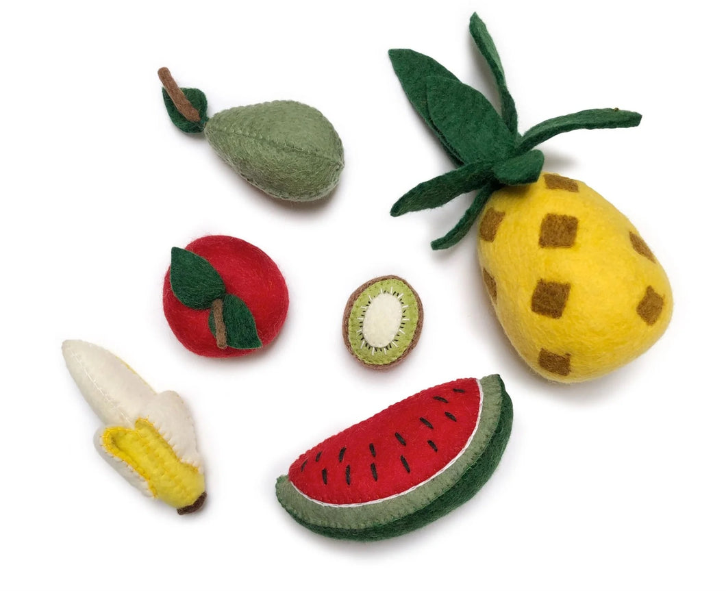 Felt fruit - 6 pieces