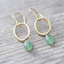 Load image into Gallery viewer, Earrings Graceful Aventurine Gold
