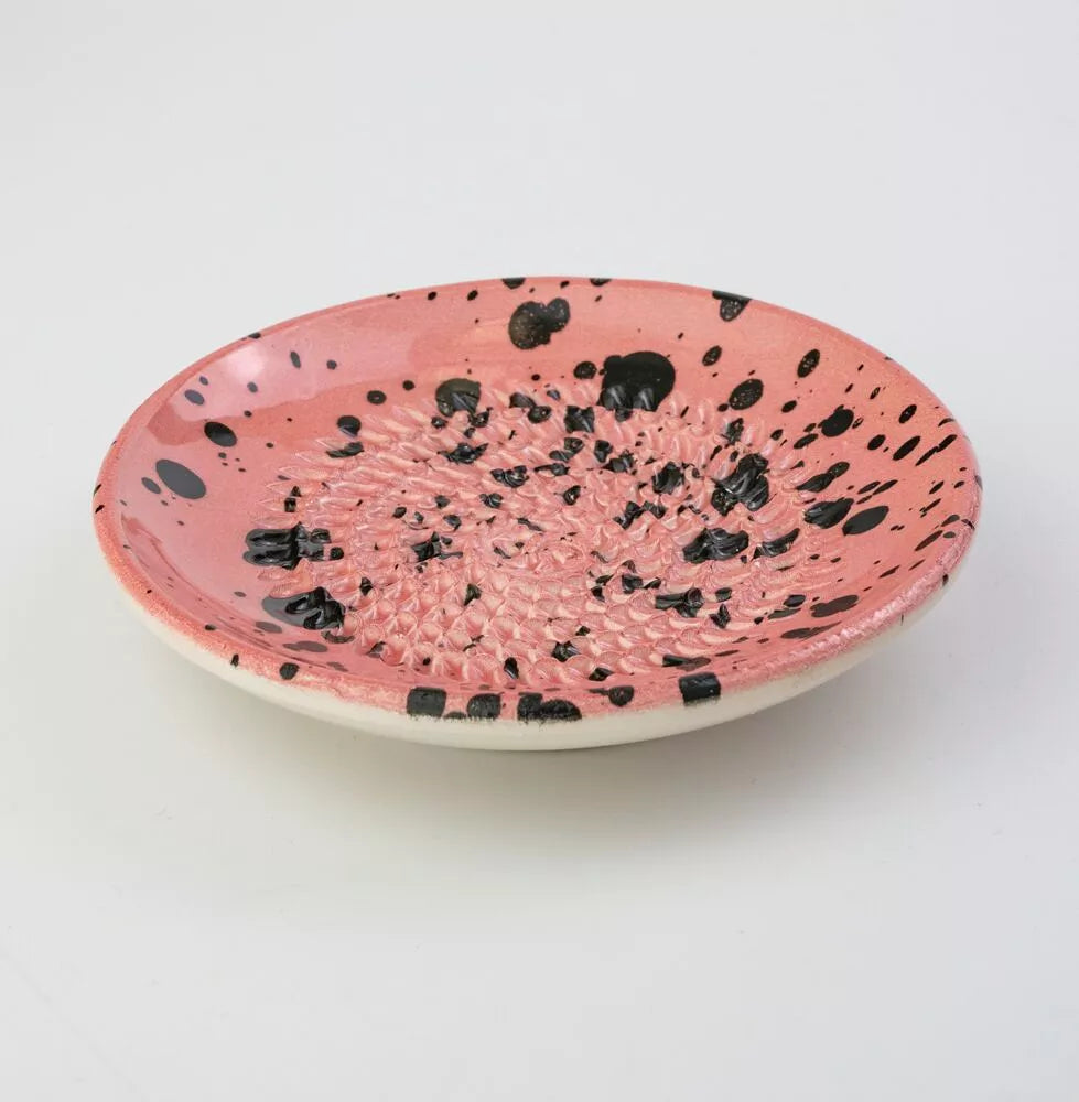 Grater plate Speckled Pink