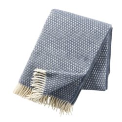 Plaid en laine Knut bleu