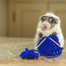 Load image into Gallery viewer, Knitting sheep blue
